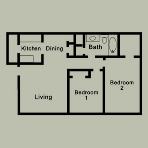 2 bedroom apartment floor plan layout